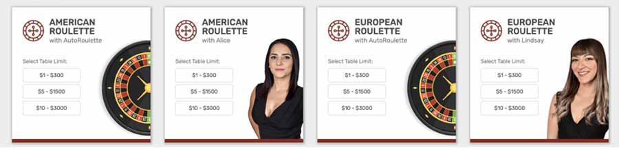 live-roulette Live dealer roulette Bovada