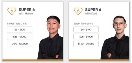 Super 6 Live Dealer Game